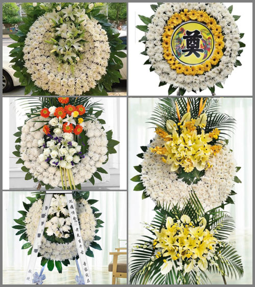 山东济宁金乡县鸡黍镇胡庄村花圈速递